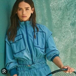 FP Movement by Free People Blue Bomber Jacket